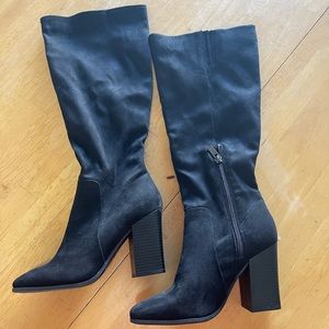 Bamboo Suede Knee High Boot Size 6 $50